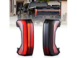 LED Tail Lights; Red Housing; Smoked Lens (22-25 Tundra)