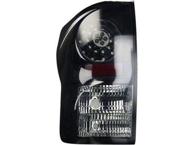 LED Tail Lights; Black Housing; Smoked Lens (07-13 Tundra)