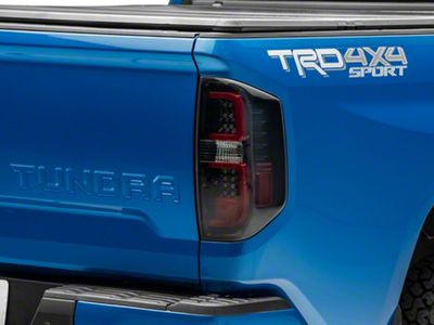 LED Tail Lights; Black Housing; Smoked Lens (14-21 Tundra)