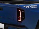 Light Bar LED Tail Lights; Black Housing; Clear Lens (14-21 Tundra)