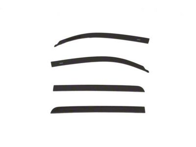 Low Profile Color-Match Ventvisor Window Deflectors; Front and Rear; Black (14-21 Tundra Double Cab)