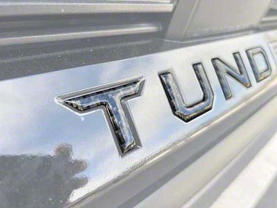 Lower Grille Letter Inserts; Smoked Mesquite (22-25 Tundra)