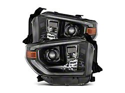 AlphaRex LUXX-Series G2 LED Projector Headlights; Alpha Black Housing; Clear Lens (14-21 Tundra w/ Factory LED Headlights)