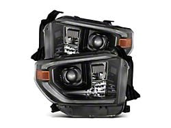 AlphaRex LUXX-Series G2 LED Projector Headlights; Alpha Black Housing; Clear Lens (14-21 Tundra w/ Factory Halogen Headlights)