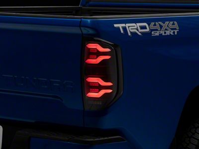 AlphaRex LUXX-Series LED Tail Lights; Black Housing; Smoked Lens (14-21 Tundra)