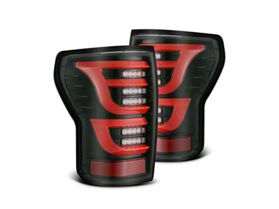 AlphaRex LUXX-Series LED Tail Lights; Red Housing; Smoked Lens (07-13 Tundra)