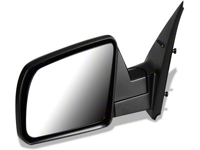 Manual Non-Heated Mirror; Driver Side; Textured Black (14-15 Tundra)