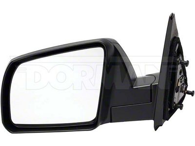 Manual Non-Heated Side Mirror; Driver Side; Black (07-12 Tundra)
