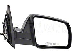 Manual Non-Heated Side Mirror; Passenger Side; Black (07-12 Tundra)
