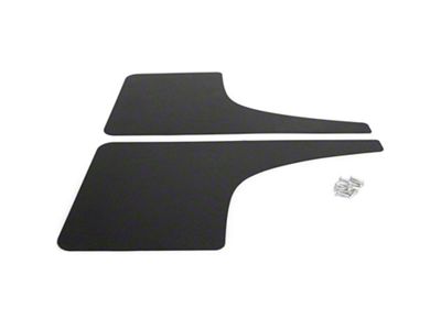 Mud Flaps; Front; Gloss Black Vinyl (22-25 Tundra)