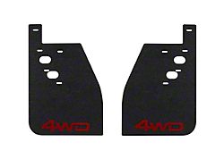 Mud Flaps with TRD Red 4x4 Logo; Rear (14-21 Tundra)