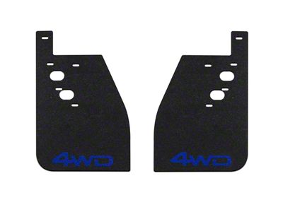 Mud Flaps with VooDoo Blue 4x4 Logo; Rear (14-21 Tundra)