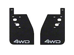 Mud Flaps with White 4x4 Logo; Rear (14-21 Tundra)