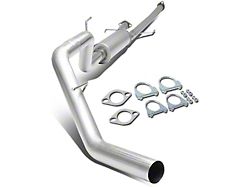 Muffler Catback Exhaust System; Single Tip; Stainless Steel (09-17 4.6L, 5.7L Tundra)
