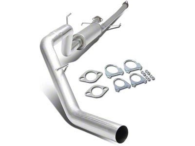 Muffler Catback Exhaust System; Single Tip; Stainless Steel (09-17 4.6L, 5.7L Tundra)