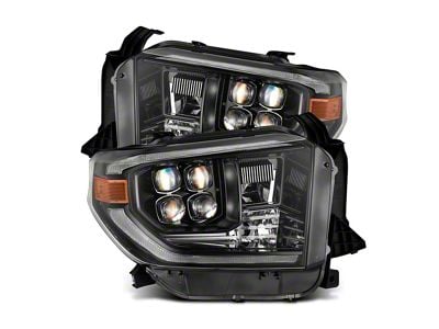 AlphaRex NOVA-Series G2 LED Projector Headlights; Alpha Black Housing; Clear Lens (14-21 Tundra w/ Factory Halogen Headlights)