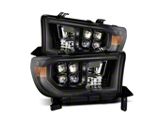 AlphaRex NOVA-Series G2 LED Projector Headlights; Alpha Black Housing; Clear Lens (07-13 Tundra w/ Level Adjuster)