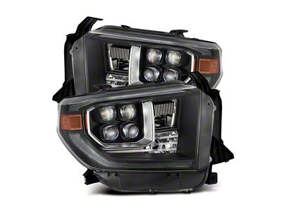 AlphaRex NOVA-Series G2 LED Projector Headlights; Black Housing; Clear Lens (14-21 Tundra w/ Factory Halogen Headlights)