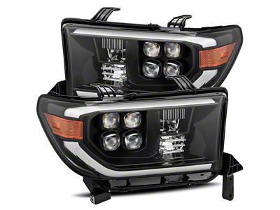 AlphaRex NOVA-Series LED Projector Headlights; Jet Black Housing; Clear Lens (07-13 Tundra)