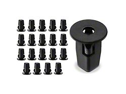 Nylon Front and Rear Wheel Fender Liner Retainer Clips; 9 x 9mm; 20-Piece (07-09 Tundra)