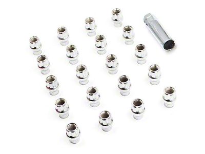 OE ET Truck Spline Lug Nut Kit; 14mm x 1.5; Set of 24 (22-25 Tundra)