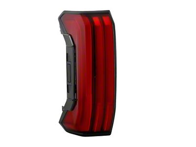OE Style Full LED Tail Light; Black Housing; Red Lens; Driver Side (22-25 Tundra w/ Tailgate Button)