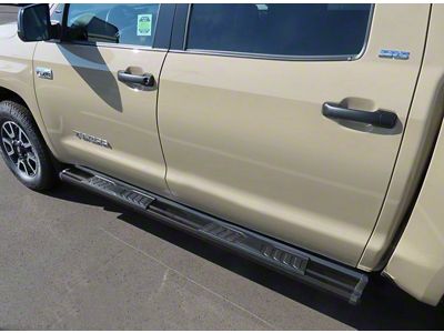 OE Style Running Boards; Black (07-21 Tundra CrewMax)