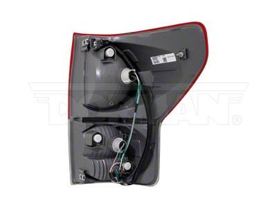OE Style Tail Light; Chrome Housing; Red/Clear Lens; Driver Side (07-09 Tundra)
