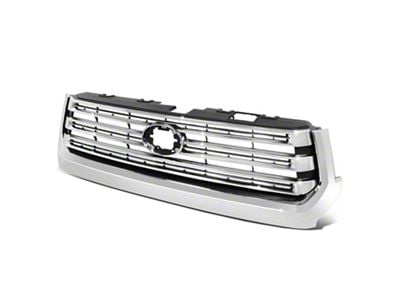 OE Style Upper Replacement Grille; Chrome/Textured Black (18-21 Tundra)