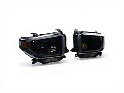 OEM Style Full LED Headlights; Black Housing; Clear Lens (14-17 Tundra SR, SR5, TRD Pro)