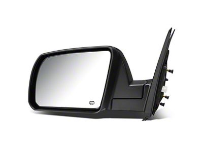 OEM Style Heated Power Adjustable Folding Mirror with Blind Spot Detection; Paintable; Driver Side (14-15 Tundra)