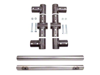 Pack Rack Accessory Bar; 1-No Mount/1-Hi-Lift Jack (07-21 Tundra CrewMax)