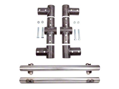 Pack Rack Accessory Bar; 1-RotoPax/1-Hi-Lift Jack (07-21 Tundra CrewMax)