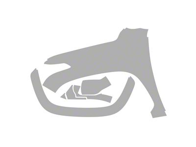 Paint Protection PPF Pre-Cut Kit; Driver Side Fender/Mirror; Gloss (22-25 Tundra Double Cab)