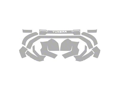 Paint Protection PPF Pre-Cut Kit; Front Bumper; Gloss (22-25 Tundra CrewMax, Excluding TRD Pro)