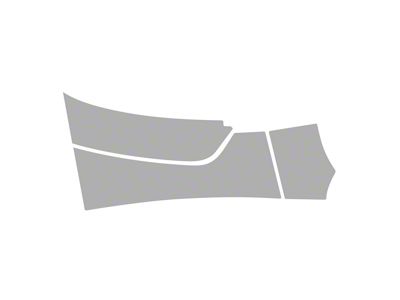 Paint Protection PPF Pre-Cut Kit; Front Passenger Side Splash Guard; Gloss (22-25 Tundra CrewMax, Excluding TRD Pro)