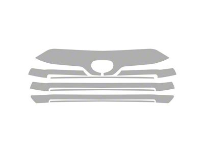 Paint Protection PPF Pre-Cut Kit; Middle Grille; Gloss (22-25 Tundra CrewMax, Excluding TRD Pro)