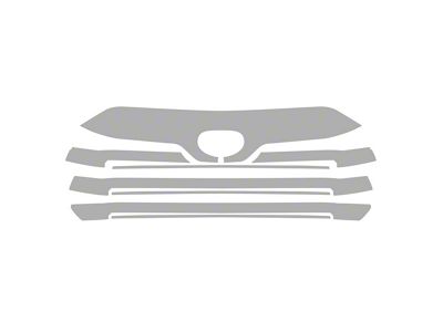 Paint Protection PPF Pre-Cut Kit; Middle Grille; Gloss (22-25 Tundra Double Cab)