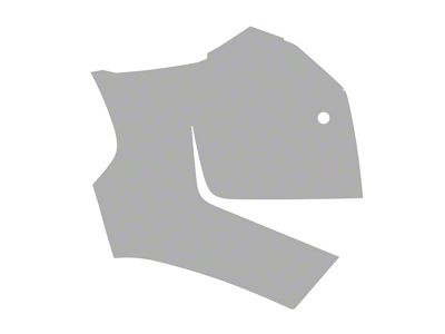 Paint Protection PPF Pre-Cut Kit; Passenger Side Front Bumper with 1-Sensor Cutout; Gloss (22-25 Tundra CrewMax, Excluding TRD Pro)