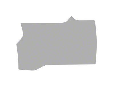 Paint Protection PPF Pre-Cut Kit; Rear Driver Side Splash Guard; Gloss (22-25 Tundra CrewMax, Excluding TRD Pro)