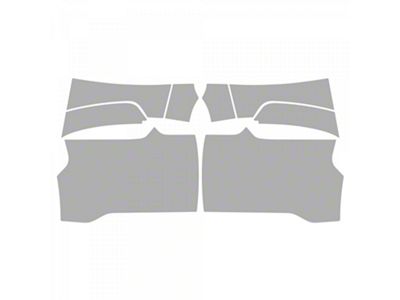 Paint Protection PPF Pre-Cut Kit; Splash Guard; Gloss (22-25 Tundra CrewMax, Excluding TRD Pro)