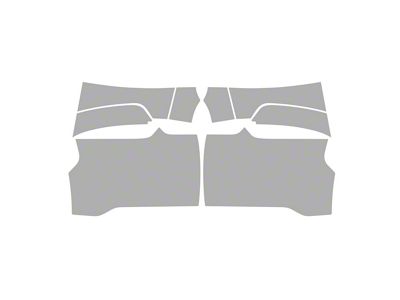 Paint Protection PPF Pre-Cut Kit; Splash Guard; Gloss (22-25 Tundra Double Cab)