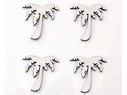 Palm Tree Emblems; Brushed (Universal; Some Adaptation May Be Required)