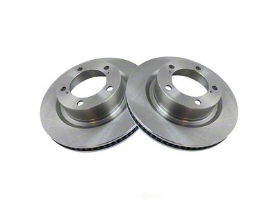 Plain Vented 5-Lug Rotors; Front Pair (07-21 Tundra)