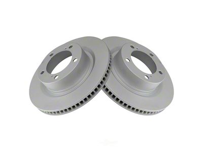 Plain Vented 5-Lug Rotors; Front Pair (07-21 Tundra)