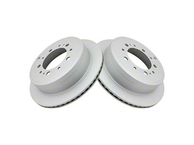 Plain Vented 5-Lug Rotors; Rear Pair (07-21 Tundra)