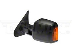 Powered Heated Side Mirror with Turn Signal; Driver Side; Black (07-11 Tundra)