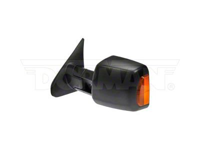 Powered Heated Side Mirror with Turn Signal; Driver Side; Black (07-11 Tundra)