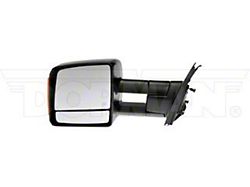 Powered Heated Side Mirror with Turn Signal; Passenger Side; Black (07-11 Tundra)