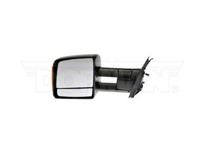 Powered Heated Side Mirror with Turn Signal; Passenger Side; Black (07-11 Tundra)